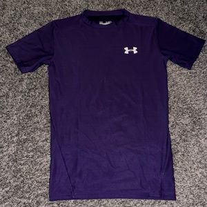 Under Armour purple compression short sleeve shirt